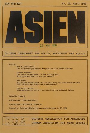 ASIEN – Nr. 19 (April 1986)