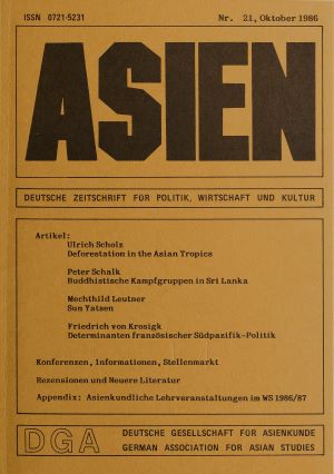 ASIEN – Nr. 21 (Oktober 1986)