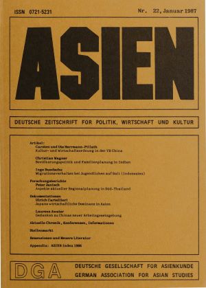 ASIEN – Nr. 22 (Januar 1987)
