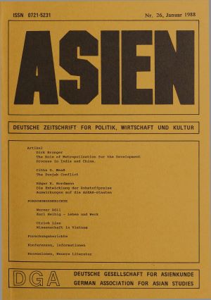 cover_issue_1019  | ASIEN – Nr. 26 (Januar 1988)