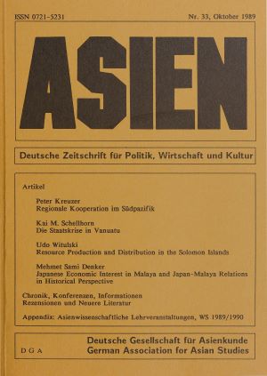 ASIEN – Nr. 33 (Oktober 1989)