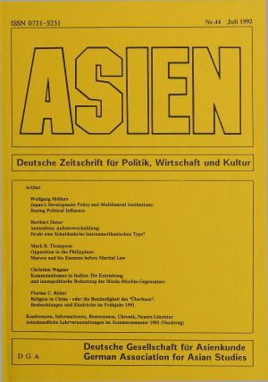 ASIEN – Nr. 44 (Juli 1992)