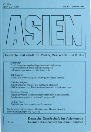 ASIEN – Nr. 54 (Januar 1995)