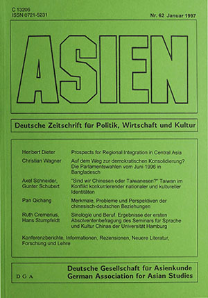 ASIEN – Nr. 62 (Januar 1997)