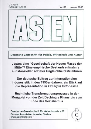 ASIEN – Nr. 86 (Januar 2003)