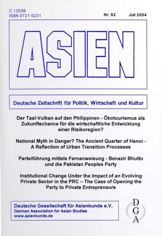 ASIEN – Nr. 92 (Juli 2004)