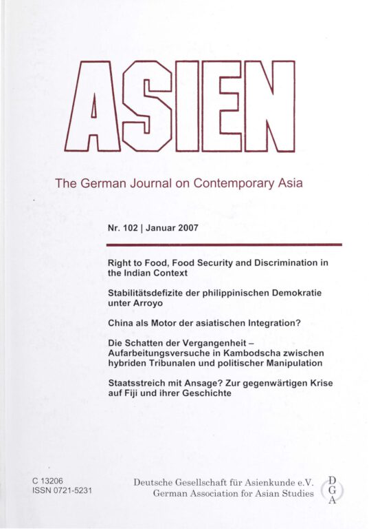 ASIEN – Nr. 102 (Januar 2007)